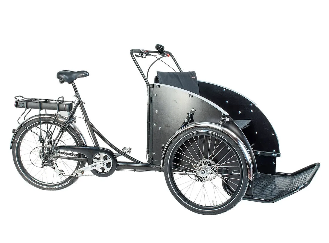 Christiania Taxi Rickshaw 8gear & promovec elmotor — produktfoto via Ladcyklen.dk