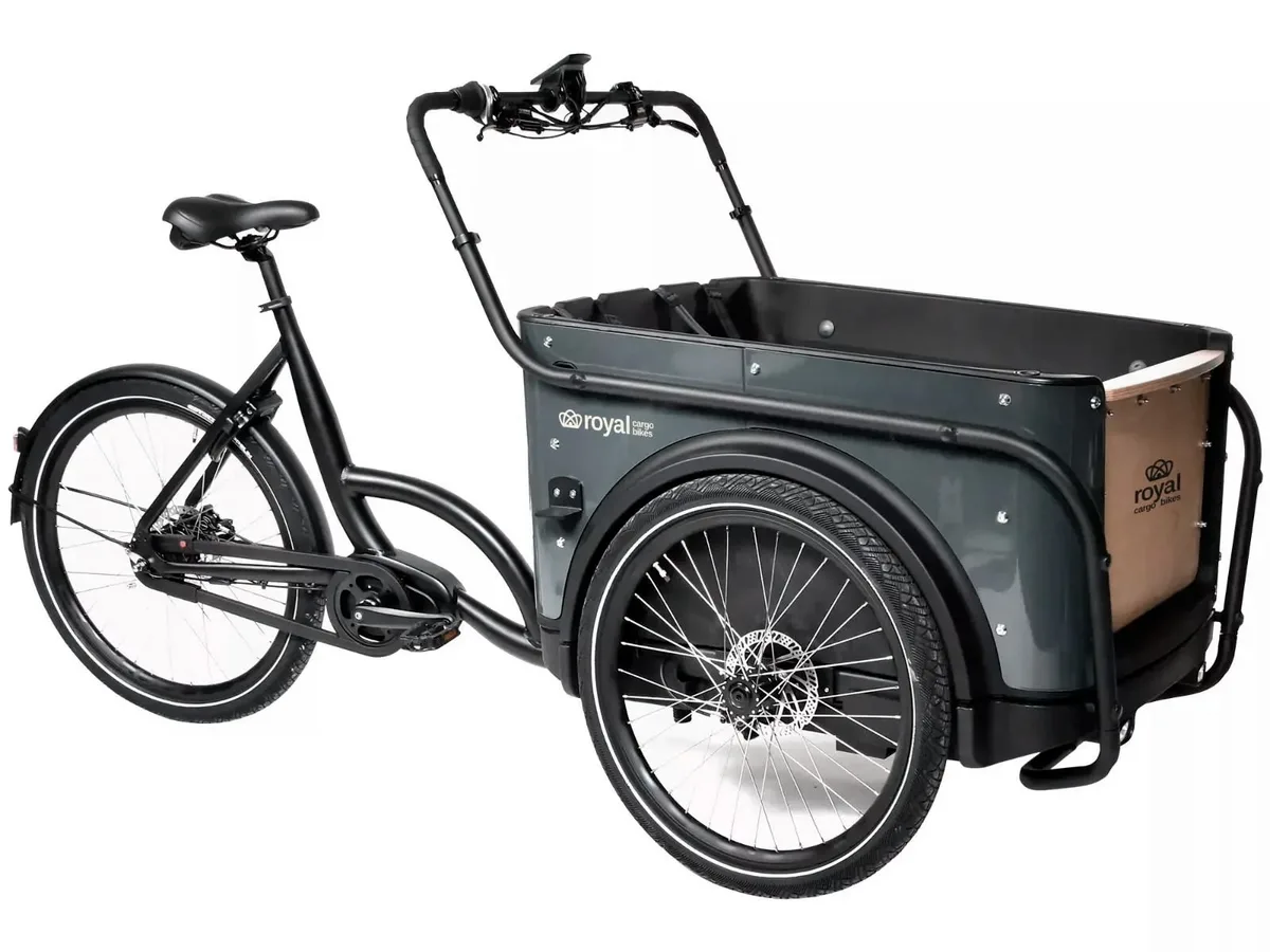 Royal Cargobike FourRunner Auto — produktfoto via Ladcyklen.dk