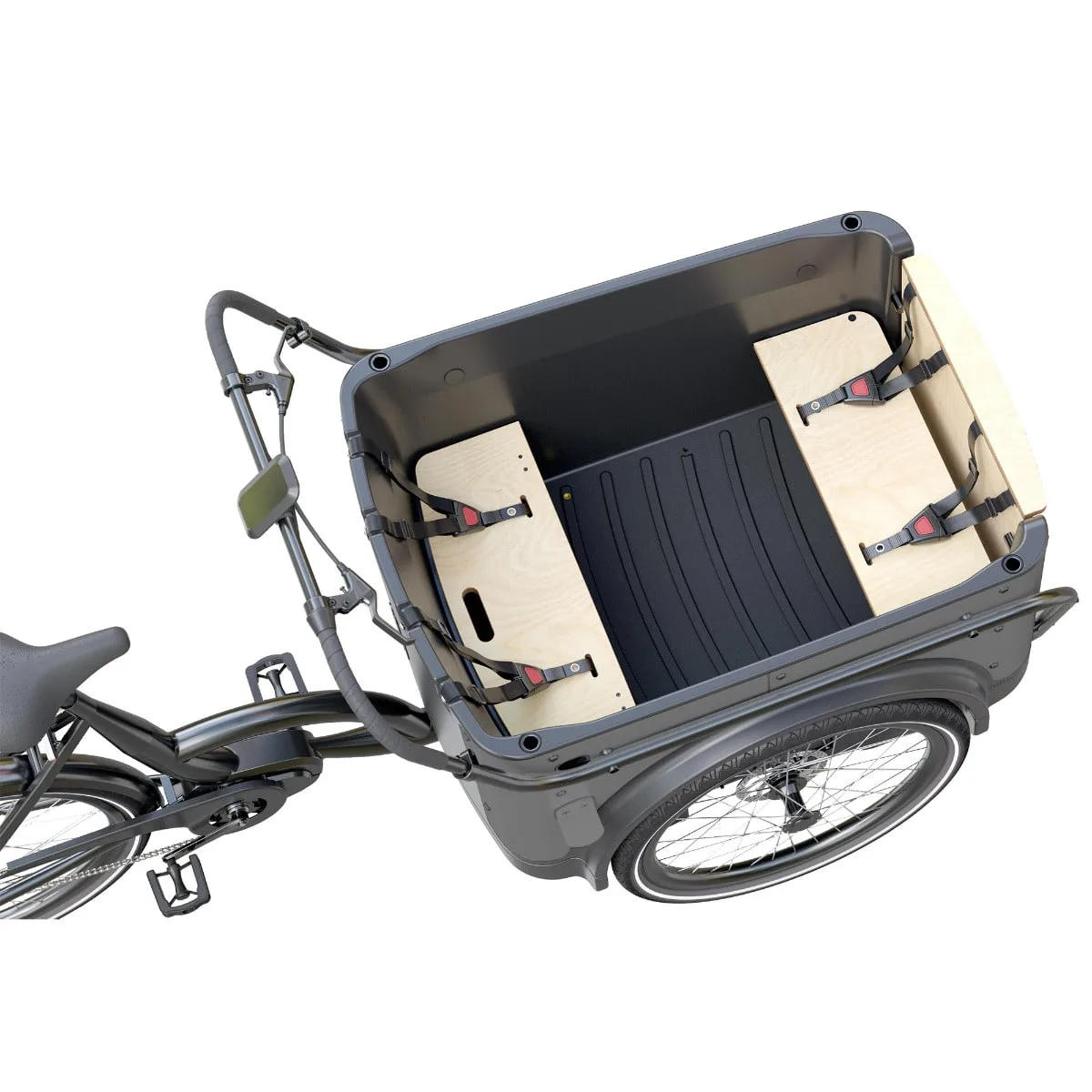 Royal Cargobike FourRunner Til 4 børn — produktfoto via Ladcyklen.dk