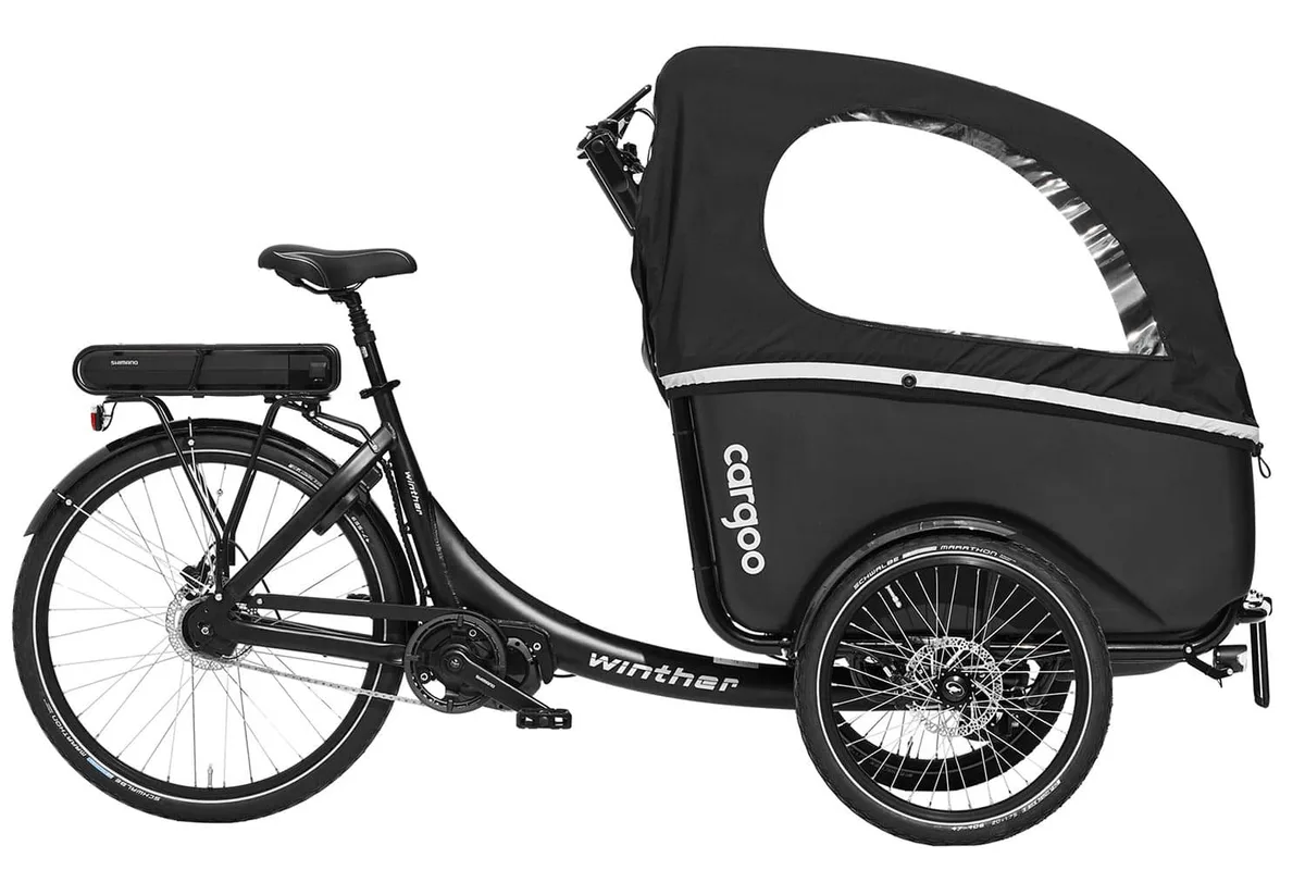 Winther Cargoo – Shimano Steps centermotor — produktfoto via Ladcyklen.dk